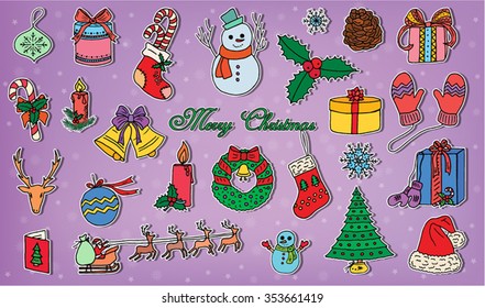 Christmas and New Year pattern