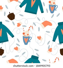 Fondo Del Patrón De Navidad Y Año Nuevo. Plantilla de papel de ajuste de Navidad, textil de Año Nuevo, Decoración navideña en casa. 