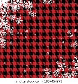 Christmas and New Year pattern at Buffalo Plaid. Festive background for design and print esp10