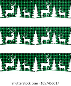 Christmas and New Year pattern at Buffalo Plaid. Festive background for design and print esp10