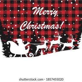 Christmas and New Year pattern at Buffalo Plaid. Festive background for design and print esp10