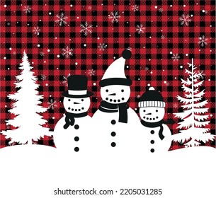 Christmas and New Year pattern at Buffalo Plaid. Festive background for design and print