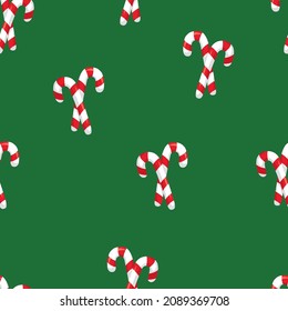 Christmas and New Year pattern with candies