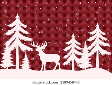 Tapado de punto de patrón de Navidad y Año Nuevo. Fondo festivo para diseño e impresión