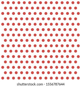 Christmas and new year pattern polka dots. Template background in red and white polka dots . Seamless fabric texture. Vector illustration