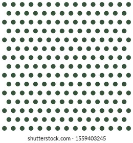 Christmas and new year pattern polka dots. Template background in green and white polka dots . Seamless fabric texture. Vector illustration