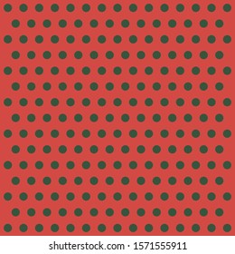 Christmas and new year pattern polka dots. Template background in red and green polka dots . Seamless fabric texture. Vector illustration