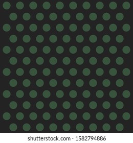 Christmas and new year pattern polka dots. Template background in green and black polka dots . Seamless fabric texture. Vector illustration