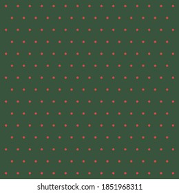 Christmas and new year pattern polka dots. Template background in green and red polka dots . Seamless fabric texture. Vector illustration