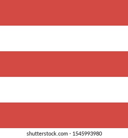 Christmas and new year pattern of repetitive horizontal strips of red and white color. Red and white horizontal stripes background. Seamless texture background. Vector illustration