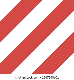 Christmas and new year pattern of repetitive slanting strips of white and rad color. White and red vertical stripes background. Texture background. Vector illustration