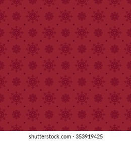 Christmas And New Year Pattern - Snowflake vector pattern. Vector Illustration. Xmas card