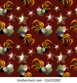 Christmas and new year pattern.christmas elements on a colored background