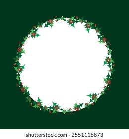 Natal, ano novo design de fundo de cartão postal. Coquina - fronteira de flor de Natal.