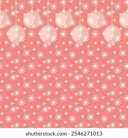 Christmas and New Year print wallpaper background with decoration season illustration vector	