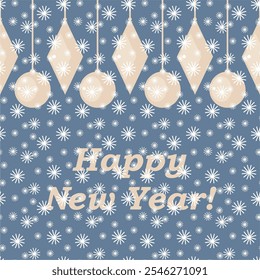 Christmas and New Year print wallpaper background with decoration season illustration vector	