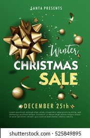 Christmas or new year sale background. Vector illustration