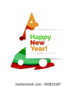 Christmas and New Year sale banner. Vector illustration