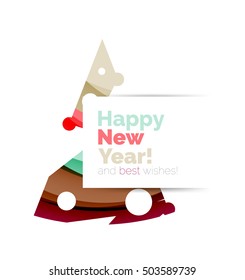 Christmas and New Year sale banner. Vector illustration