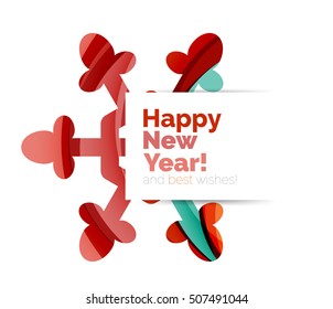 Christmas and New Year sale banner. Vector illustration