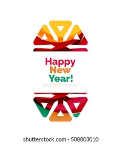 Christmas and New Year sale banner. Vector illustration