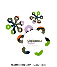 Christmas and New Year sale banner. Vector illustration