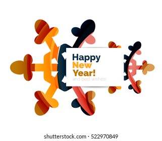 Christmas and New Year sale banner. Vector illustration