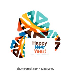 Christmas and New Year sale banner. Vector illustration