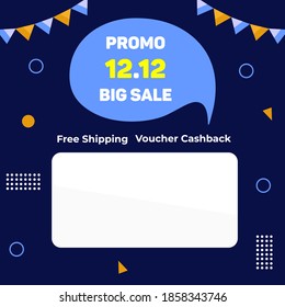 Christmas and new year sale design template for search network and social network. vector illustration marketing for eCommerce and online shop. celebrate a discount new year sale.