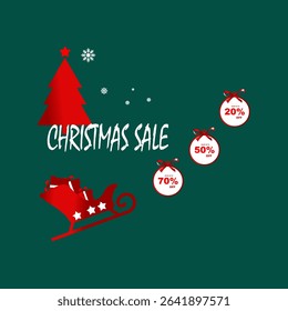 Christmas and New Year Sale labels set. Sale Banner vector stock illustration, Winter holiday decoration