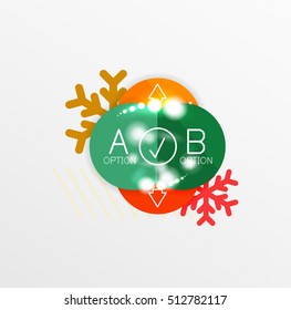 Christmas and New Year sale sticker templates, vector illustration