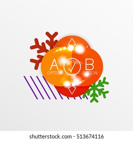 Christmas and New Year sale sticker templates, vector illustration
