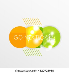Christmas and New Year sale sticker templates, vector illustration