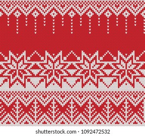 Christmas and New Year Seamless Knitting Pattern