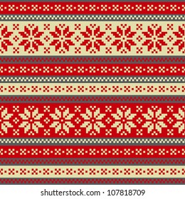 Christmas and New Year seamless pattern