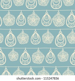 Christmas and New Year seamless pattern. Vector illustration.