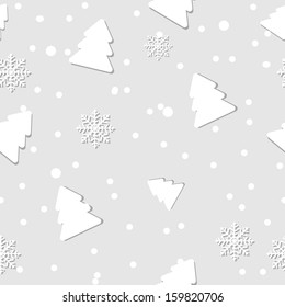 Christmas and New Year seamless pattern background. vector illustration