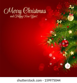 Christmas and New Year seamless pattern background. vector illustration