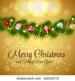 Christmas and New Year seamless pattern background. vector illustration