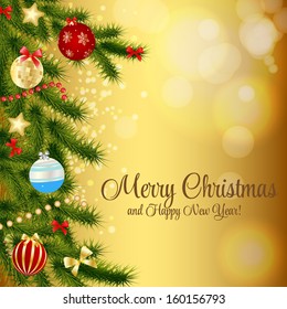 Christmas and New Year seamless pattern background. vector illustration