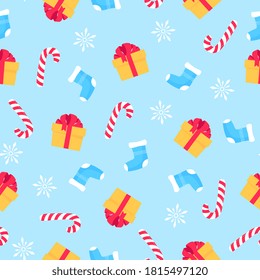 Christmas and New Year seamless pattern, digital paper
