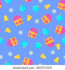 Christmas and New Year seamless pattern, digital paper.