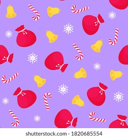 Christmas and New Year seamless pattern, digital paper.