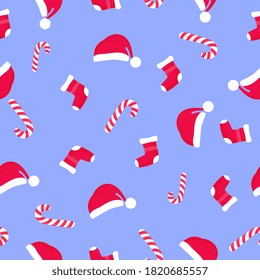 Weihnachten und Neujahr nahtlose Muster, digitales Papier.