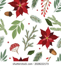 Navidad y Año Nuevo sin fisuras, fondo de navidad vectorial