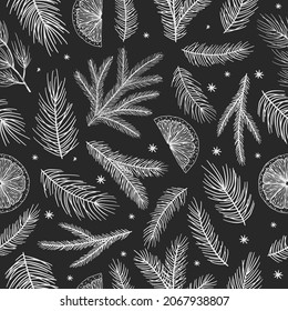 Navidad y Año Nuevo sin fisuras, fondo de navidad vectorial
