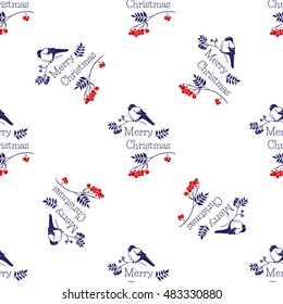 Christmas and new year seamless pattern. Winter holidays theme.