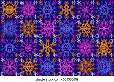 Christmas and New Year Seamless Pattern for Winter Holidays Design