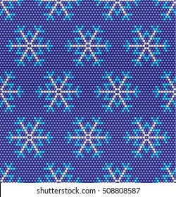 Christmas and New Year seamless pattern of beads