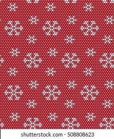 Christmas and New Year seamless pattern of beads